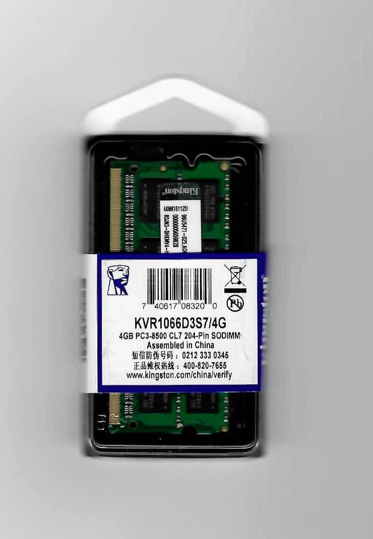 4GB-DDR3-1066mhz-Laptop-Memory-Ram-Notebook-Ram-Bellek-KVR1066D3S74G-1.5V-alfamaks