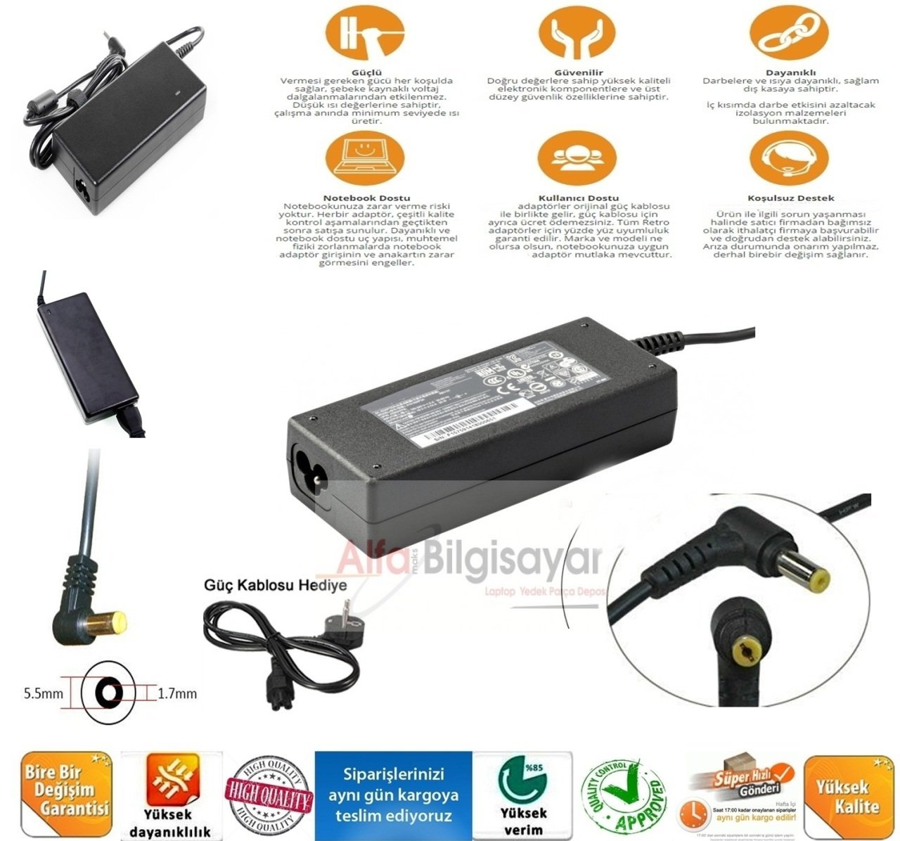 Acer-One-Packard-Bell-mini-netbook-19v-1.58a-5.5x1.7mm-Notebook-Adaptoru-Laptop-Adaptoru-Adapter-Adaptor-sarj-Cihazi-alfamaks