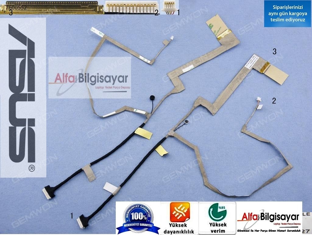 Asus-Led-K52-K52D-K52DE-K52DR-K52F-K52J-K52JB-K52JC-K52JE-K52JK-K52JR-K52JT-K52JU-K52N-A52-A52F-A52JB-A52JC-A52JK-A52JR-A52JT-A52JU-A52N-Kablo-Part-no-1422-00NH000-Lcd-Led-Data-Kablo-alfamaks