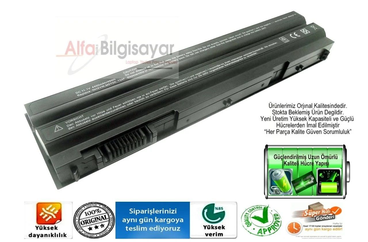 DELL-8858X-T54FJ-T54F3-4420-4520-4720-5420-5425-5520-5525-7420-5720-7720-7420-7520-7720-M421R-M521R-N4420-N4520-N4720-N5420-N5520-N5720-N7420-N7520-N7720-Vostro-3360-3460-3560-Batarya-Pil-alfamaks