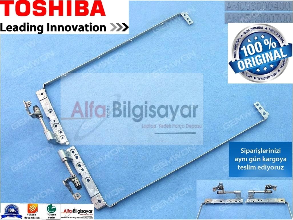 Toshiba-Satellite-A350-A350D-A355-A355D-16-Laptop-Hinge-RAm05s000700-LAm05s000400-Mentese-sag-Sol-Orjinal-Takim-alfamaks